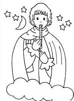 coloriage le marchand de sable